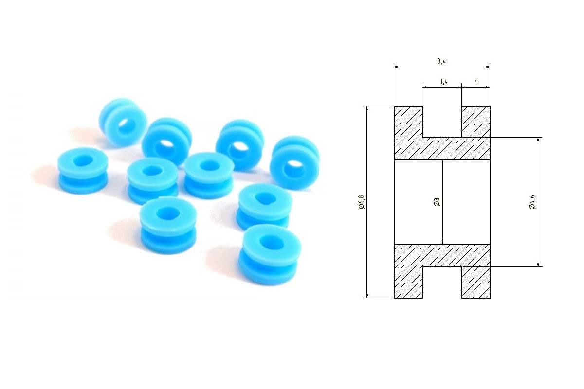 Vibrationsdämpfer (10 Stück)